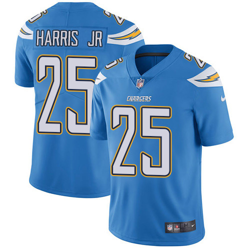 Los Angeles Chargers #25 Chris Harris Jr Electric Blue Alternate Men's Stitched Vapor Untouchable Limited Jersey Men's