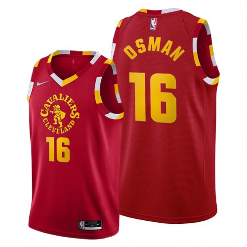 Cleveland Cleveland Cavaliers #16 Cedi Osman Youth 2021-22 City Edition Red Jersey Youth