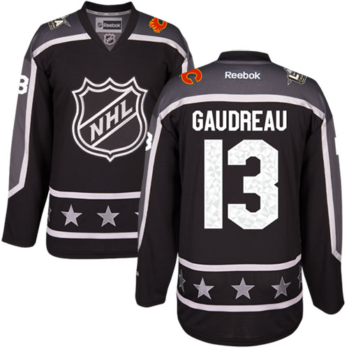 Calgary Flames #13 Johnny Gaudreau Black 2017 All-Star Pacific Division Stitched Jersey Men's