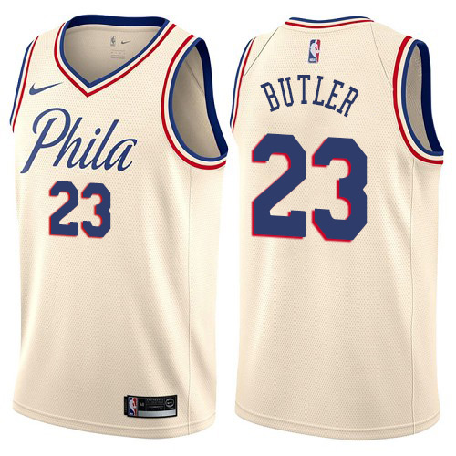 Philadelphia 76ers #23 Jimmy Butler Cream Youth Swingman City Edition Jersey Youth