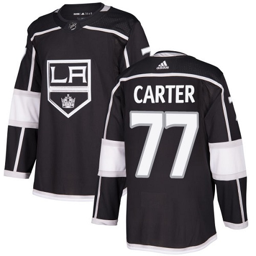 Adidas Los Angeles Kings #77 Jeff Carter Black Home Authentic Stitched Jersey Men's