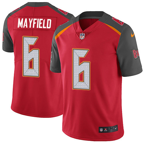 Buccaneers #6 Baker Mayfield Red Team Color Youth Stitched Vapor Untouchable Limited Jersey