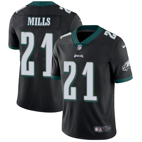Philadelphia Eagles #21 Jalen Mills Black Alternate Men's Stitched Vapor Untouchable Limited Jersey Men's
