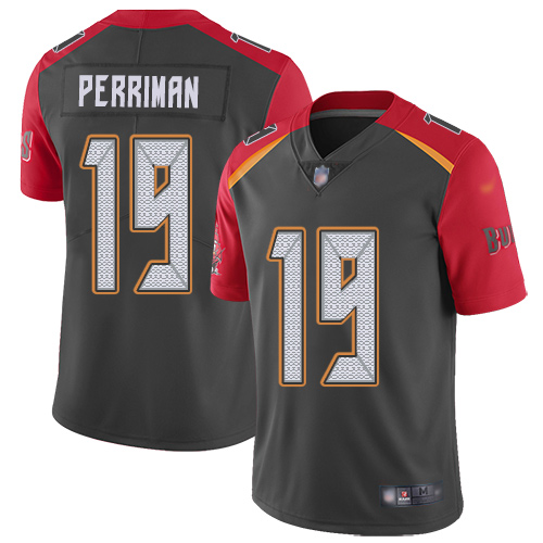 Tampa Bay Buccaneers #19 Breshad Perriman Gray Men's Stitched Limited Inverted Legend Jersey Men's