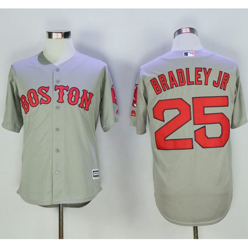 Boston Red Sox #25 Jackie Bradley Jr Grey New Cool Base Stitched Jersey Men's