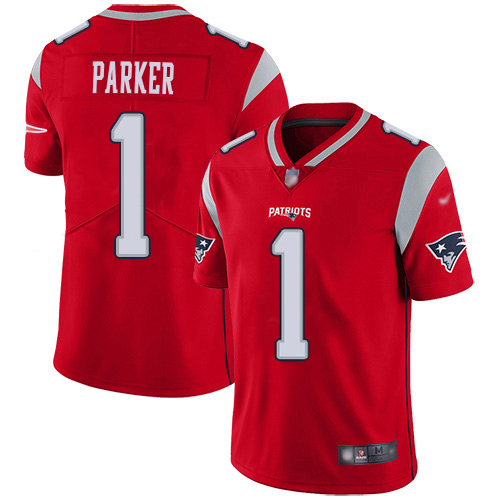 Patriots #1 DeVante Parker Red Youth Stitched Limited Inverted Legend Jersey