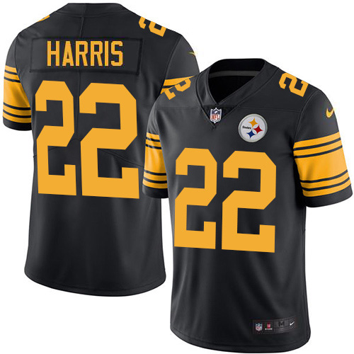 Steelers #22 Najee Harris Black Youth Stitched Limited Rush Jersey