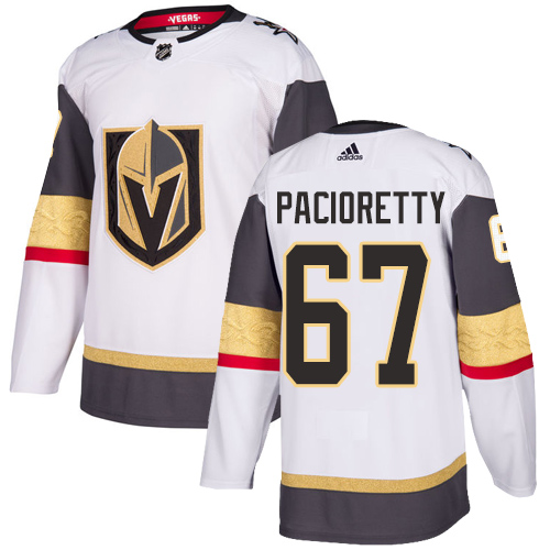 Adidas Golden Vegas Golden Knights #67 Max Pacioretty White Road Authentic Stitched Jersey Men's