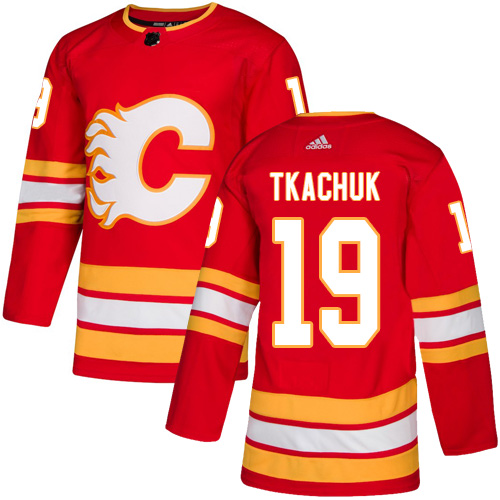Adidas Calgary Flames #19 Matthew Tkachuk Red Alternate Authentic Stitched Youth Jersey Youth