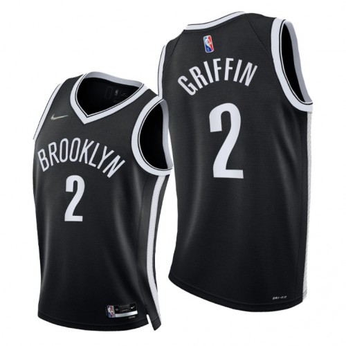 Brooklyn Nets #2 Blake Griffin Womens 2021-22 75th Diamond Anniversary Jersey Black Womens