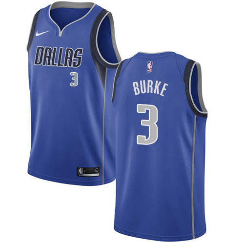 Dallas Mavericks #3 Trey Burke Royal Womens Swingman Icon Edition Jersey Womens