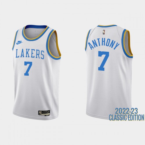 Los Angeles Los Angeles Lakers #7 Carmelo Anthony White Mens 2022-23 Classic Edition Jersey Mens