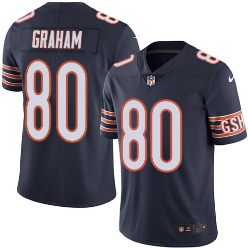 Chicago Bears #80 Jimmy Graham Navy Blue Team Color Youth Stitched Vapor Untouchable Limited Jersey Youth