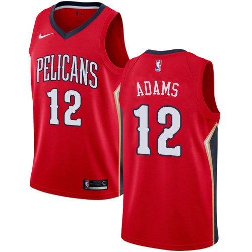 New Orleans Pelicans #12 Steven Adams Red Youth Swingman Statement Edition Jersey Youth