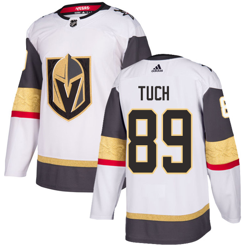 Adidas Golden Vegas Golden Knights #89 Alex Tuch White Road Authentic Stitched Youth Jersey Youth