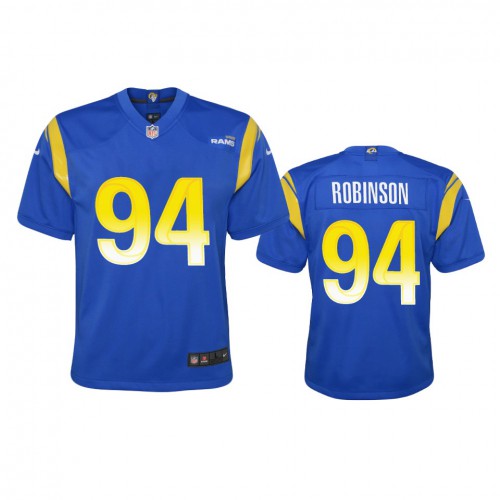 Los Angeles Los Angeles Rams #94 A'Shawn Robinson Youth Game Jersey - Royal Youth
