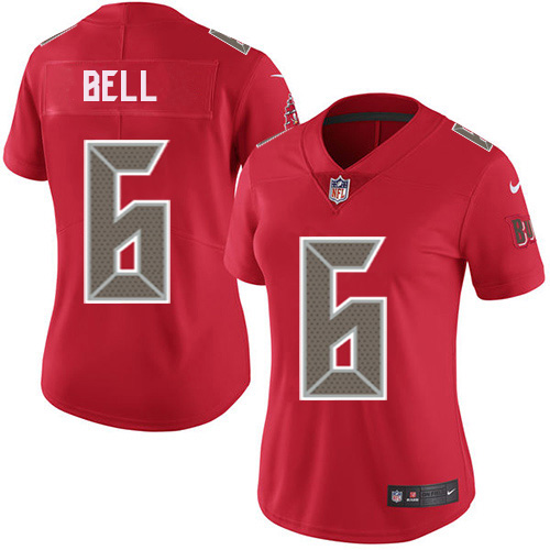 Tampa Bay Buccaneers #6 Le'Veon Bell Red Women's Stitched Limited Rush Jersey Womens