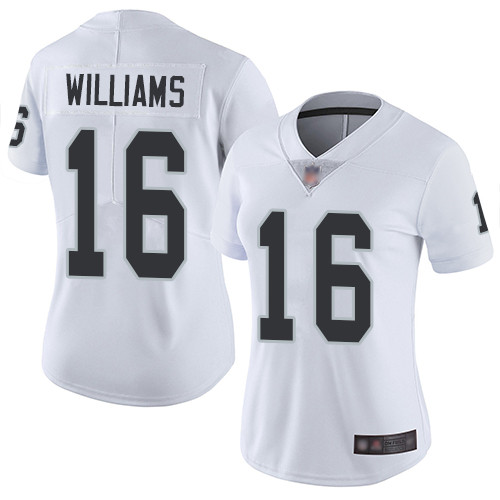 Las Vegas Raiders #16 Tyrell Williams White Women's Stitched Vapor Untouchable Limited Jersey Womens