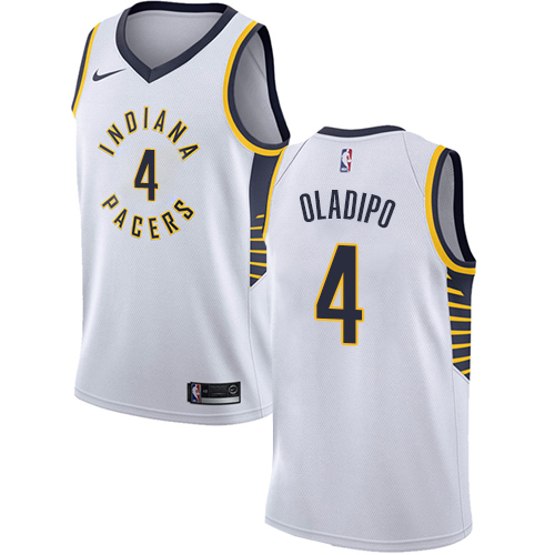 Indiana Pacers #4 Victor Oladipo White Womens Swingman Association Edition Jersey Womens