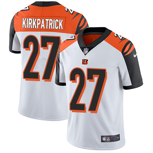 Cincinnati Bengals #27 Dre Kirkpatrick White Men's Stitched Vapor Untouchable Limited Jersey Men's