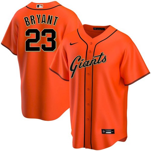 San Francisco San Francisco Giants #23 Kris Bryant Men's Orange Alternate Game Jersey Men's