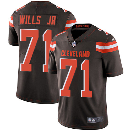 Cleveland Browns #71 Jedrick Wills JR Brown Team Color Youth Stitched Vapor Untouchable Limited Jersey Youth