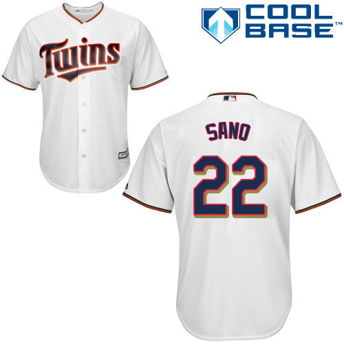Minnesota Twins #22 Miguel Sano White Cool Base Stitched Youth Jersey Youth