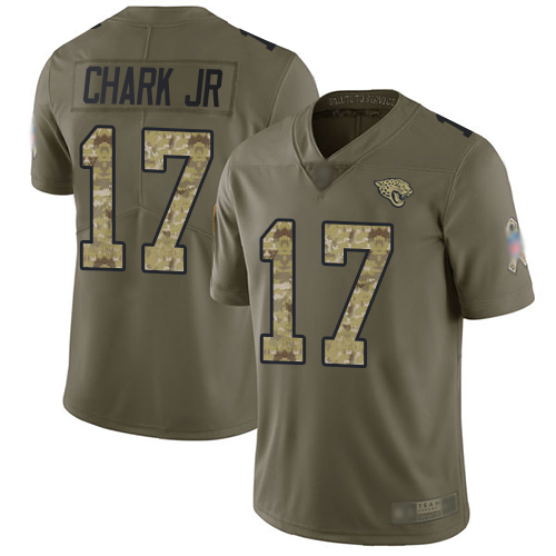 Jacksonville Jaguars #17 DJ Chark Jr Olive/Camo Men's Stitched Limited 2017 Salute To Service Jersey Men's