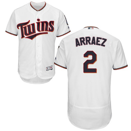 Minnesota Twins #2 Luis Arraez White Flexbase Authentic Collection Stitched Jersey Men's
