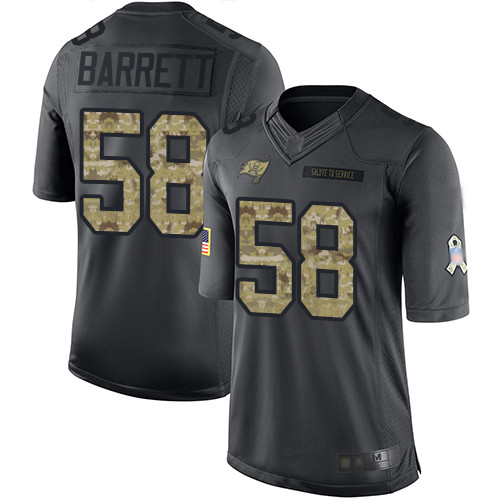 Tampa Bay Buccaneers #58 Shaquil Barrett Black Men's Stitched Limited 2016 Salute to Service Jersey Men's