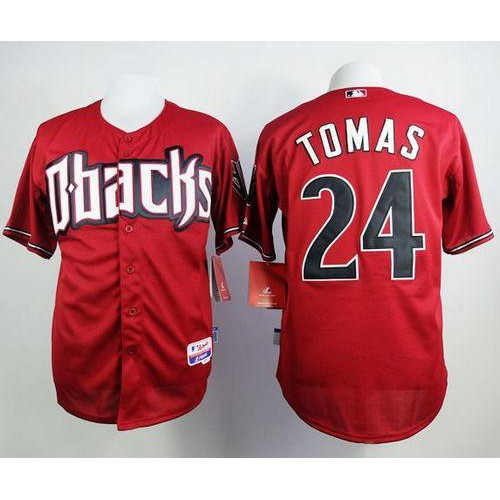 Arizona Diamondbacks #24 Yasmany Tomas Red Cool Base Stitched Jersey Men's