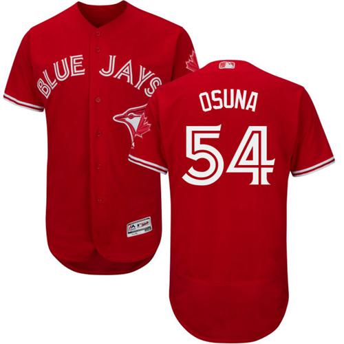 Toronto Blue Jays #54 Roberto Osuna Red Flexbase Authentic Collection Canada Day Stitched Jersey Men's