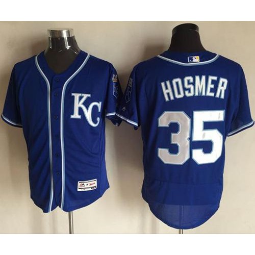 Kansas City Royals #35 Eric Hosmer Royal Blue Flexbase Authentic Collection Stitched Jersey Men's