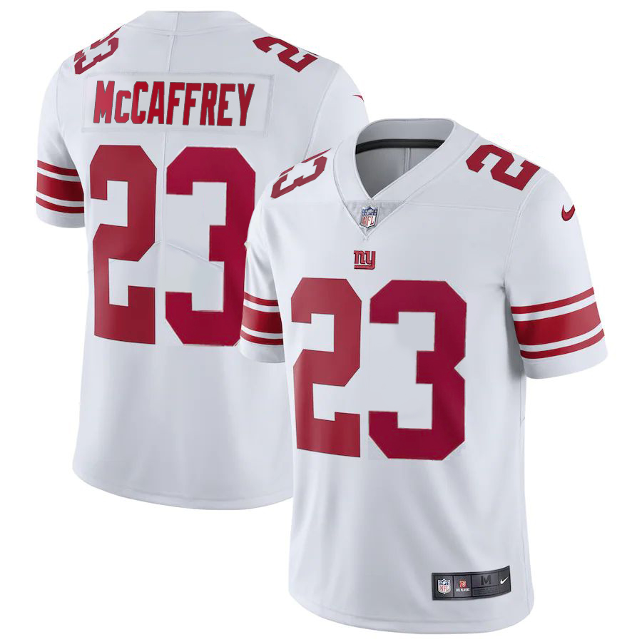 San Francisco 49ers #23 Christian McCaffrey White Men's 2022-23 Limited Stitched Vapor Untouchable Jersey