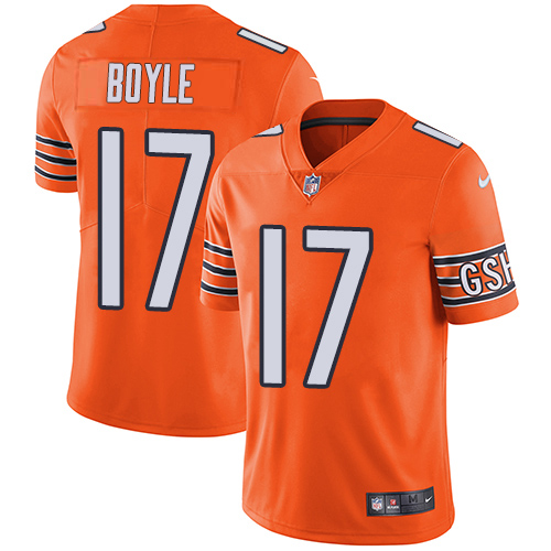 Bears #17 Tim Boyle Orange Youth Stitched Limited Rush Jersey