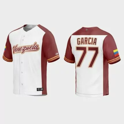 Luis Garcia Venezuela Baseball 2023 World Baseball Classic Replica Jersey – White