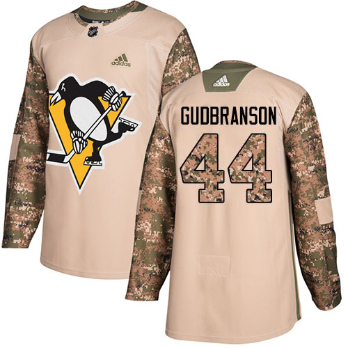 Adidas Pittsburgh Penguins #44 Erik Gudbranson Camo Authentic 2017 Veterans Day Stitched Jersey Men's
