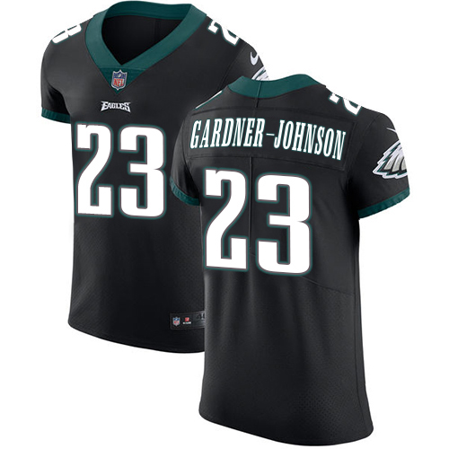 Eagles #23 C.J. Gardner-Johnson Black Alternate Men's Stitched New Elite Jersey