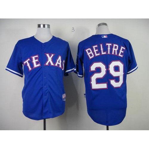 Texas Rangers #29 Adrian Beltre Blue Cool Base Stitched Jersey Men's