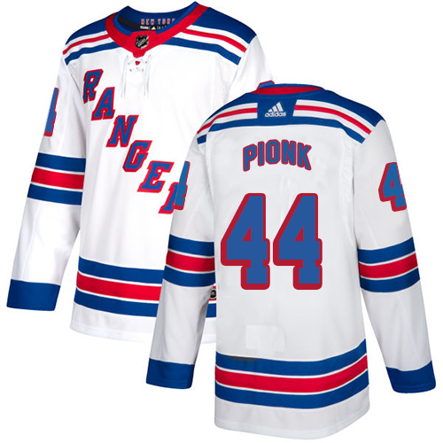 Adidas New York Rangers #44 Neal Pionk White Road Authentic Stitched Jersey Men's