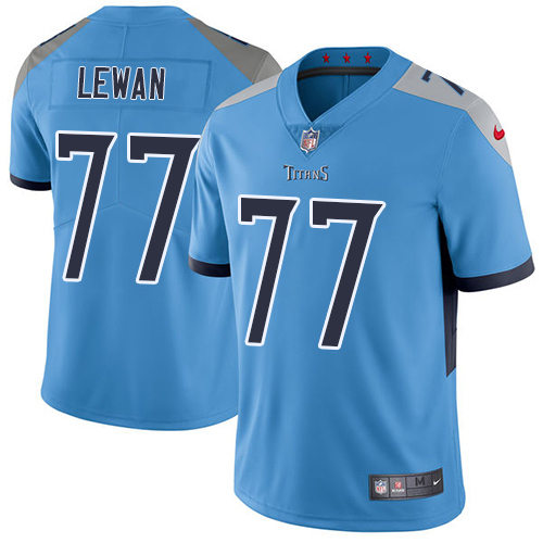 Tennessee Titans #77 Taylor Lewan Light Blue Alternate Youth Stitched Vapor Untouchable Limited Jersey Youth