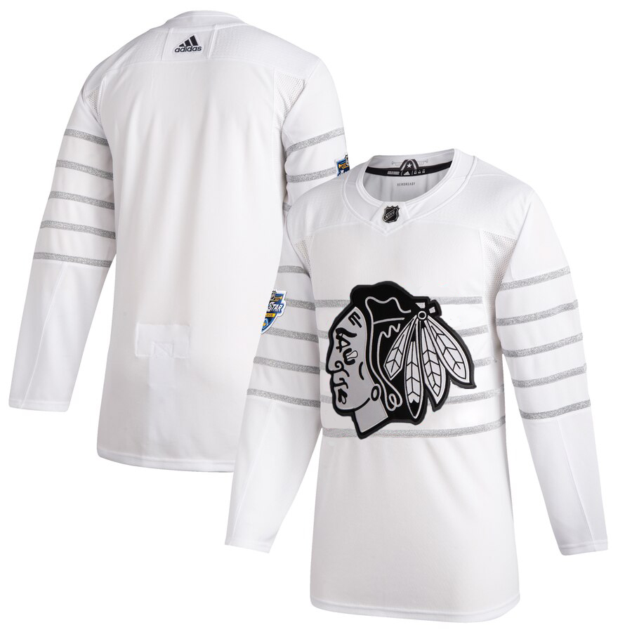 Men's Chicago Blackhawks Adidas White 2020 All-Star Game Authentic Jersey