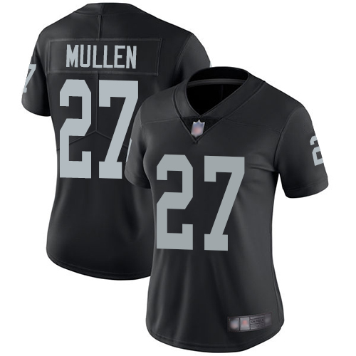 Las Vegas Raiders #27 Trayvon Mullen Black Team Color Women's Stitched Vapor Untouchable Limited Jersey Womens
