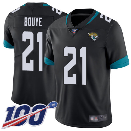 Jacksonville Jaguars #21 A.J. Bouye Black Team Color Men's Stitched 100th Season Vapor Limited Jersey Men's
