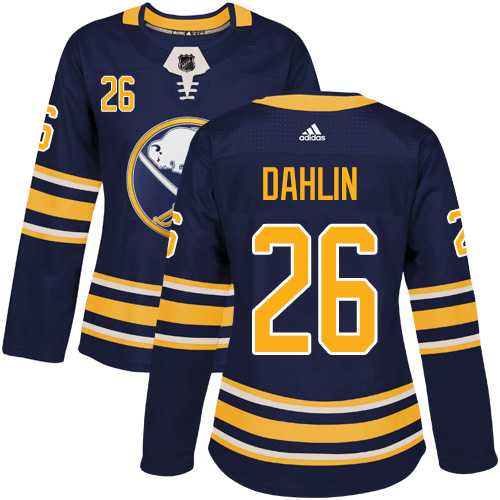 Adidas Buffalo Sabres #26 Rasmus Dahlin Navy Blue Home Authentic Women's Stitched Jersey Womens