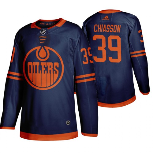 Edmonton Edmonton Oilers #39 Alex Chiasson Blue 2019-20 Third Alternate Jersey Men's
