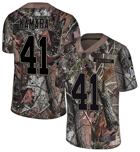 Saints #41 Alvin Kamara Camo Youth Stitched Limited Rush Realtree Jersey