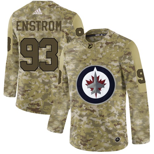 Adidas Winnipeg Jets #93 Toby Enstrom Camo Authentic Stitched Jersey Men's