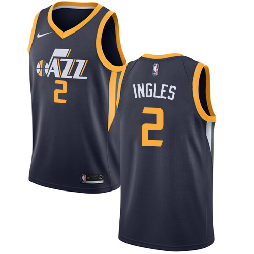Utah Jazz #2 Joe Ingles Navy Youth Swingman Icon Edition Jersey Youth