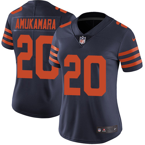 Chicago Bears #20 Prince Amukamara Navy Blue Alternate Women's Stitched Vapor Untouchable Limited Jersey Womens